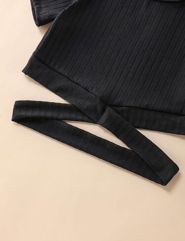 ملابس الفتيات تي شيرت بأكمام قصيرة وقميص متقاطع وبنطلون بطبعة بقرة أطقم ملابس للفتيات in Kuwait