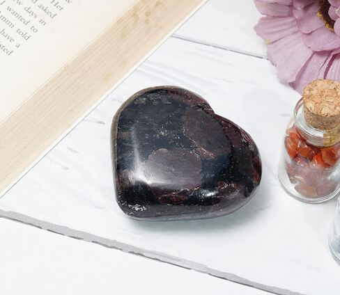 BEZAVO Serpentine Crystal Heart Stone Set - Gifts for Mom, Mom Gifts from Daughters, Pocket Worry Stone, Gemstones and Crystal, Reiki Healing, Chakra Stones for Wicca Collection 50 mm in Saudi Arabia