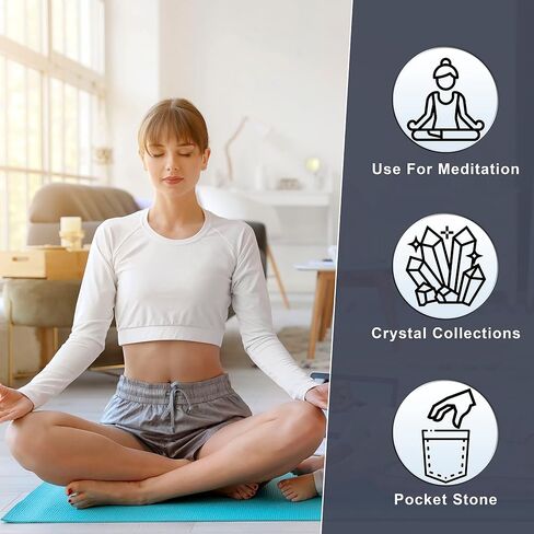 BEZAVO Serpentine Crystal Heart Stone Set - Gifts for Mom, Mom Gifts from Daughters, Pocket Worry Stone, Gemstones and Crystal, Reiki Healing, Chakra Stones for Wicca Collection 50 mm in Saudi Arabia