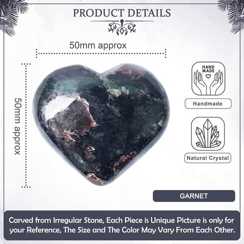 BEZAVO Serpentine Crystal Heart Stone Set - Gifts for Mom, Mom Gifts from Daughters, Pocket Worry Stone, Gemstones and Crystal, Reiki Healing, Chakra Stones for Wicca Collection 50 mm in Saudi Arabia