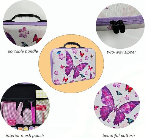 MIATTCLD Diamond Art Organizer Case 60 Slots Diamond Painting Storage Containers, Portable Diamond Painting Accessories and Tools Kit Box for DIY 5D Diamond Beads Art Craft in Kuwait