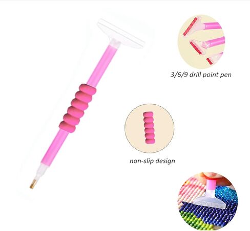 MIATTCLD Diamond Art Organizer Case 60 Slots Diamond Painting Storage Containers, Portable Diamond Painting Accessories and Tools Kit Box for DIY 5D Diamond Beads Art Craft in Kuwait