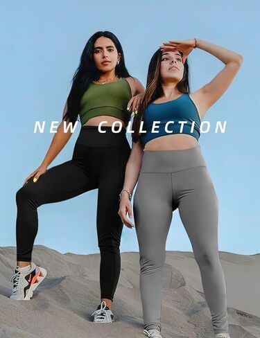 High Waisted Leggings for Women No See Through Yoga Pants Tummy Control Leggings for Workout Running Buttery Soft in Saudi Arabia