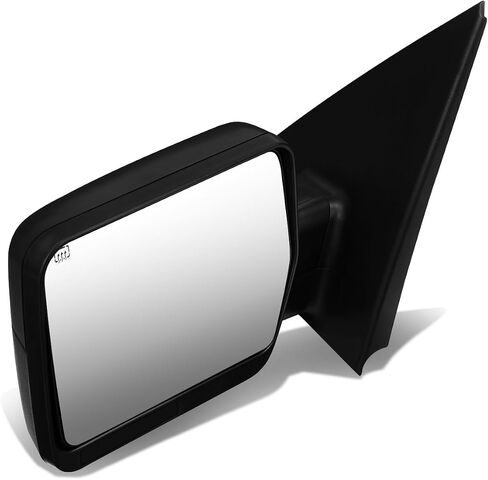 DNA Motoring TWM-018-T111-BK-R Black Powered Heated Foldable Towing Side Mirror Compatible With 04-14 F-150, Right/Passenger Side in Kuwait
