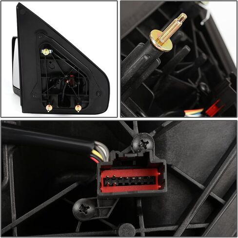 DNA Motoring TWM-018-T111-BK-R Black Powered Heated Foldable Towing Side Mirror Compatible With 04-14 F-150, Right/Passenger Side in Kuwait