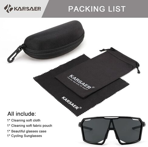 Karsaer نظارات شمسية رياضية خفيفة الوزن TR90 إطار UV400 للشباب البيسبول الدراجات البيسبول نظارات بنين بنات 8-16 in Kuwait