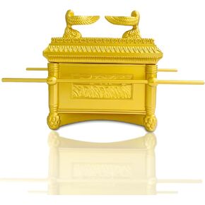 تابوت العهد نموذج تابوت العهد طبق الاصل تمثال راتنج الذهب مع محتويات شهادة يهودية يهودية إسرائيل منضدية ديكور تابوت العهد تمثال طبق الاصل in Kuwait