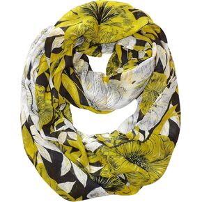 Peach Couture Retro Colorful Faded Hawaiian Hibiscus Flower Infinity Loop Scarf in Kuwait