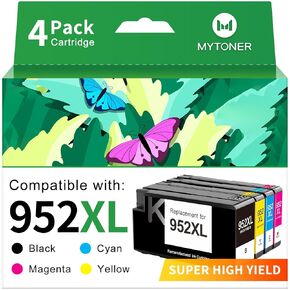 MYTONER 952XL Ink Cartridges Combo Pack Replacement for HP 952XL 952 Ink Cartridges Compatible for HP Officejet Pro 8710 7740 8720 8210 8715 8740 8725 Printers (Black Cyan Magenta Yellow,4 Pack) in Saudi Arabia