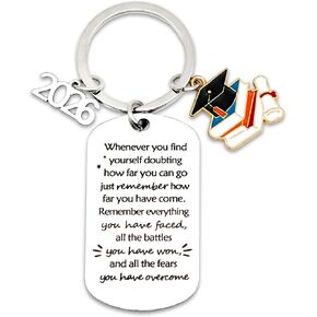 2026 Graduation Gifts for Him Her Inspirational Middle High School College University Graduates Souvenir Class of 2026 Graduation Keychain for Women Men Masters Nurses Students Boys Girls Keepsake in Kuwait