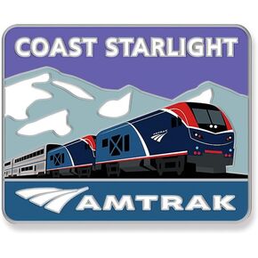 Amtrak Coast Starlight Route Collector Edition مطلي بالمينا قبعة دبوس التراث in Kuwait
