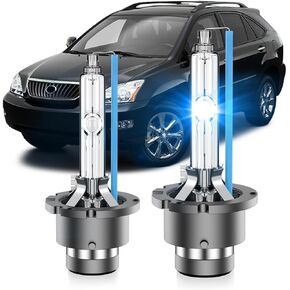 Fit for Lexus 2004-2009 RX330 RX350 RX400H 2005-2006 LS430 ES RX 330 D2S HID Xenon Headlight Bulbs, 350% Brightness, Low Beam Light Bulb, 8000K White Blue, Pack of 2 in Kuwait