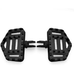 Motorcycle Mini Floorboards MX Wide Front Foot Pegs Footrest Fit For Harley 2018-later Softail Low Rider S Breakout FXLRS Fat Bob 114 Street Bob FXBB Fat Boy Sport Glide FLSB (Black) in Kuwait