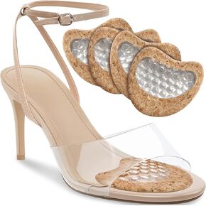 Metatarsal Pads for Women: High Heel Inserts Ball of Foot Cushions, Silicone Gel Shoe Insoles for All Day Comfort, Pain Relief & Support, Washable & Reusable with Eco-Friendly Cork - 2Pairs in Saudi Arabia