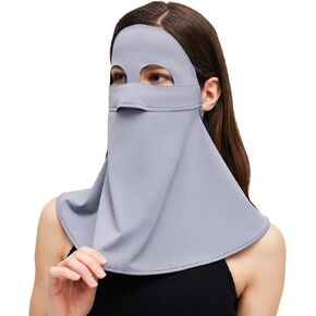 Women Full Face Mask UPF 50+ Anti UV Face Cover Breathable Sunscreen Sports Face Scarf SLF6M016T in Kuwait