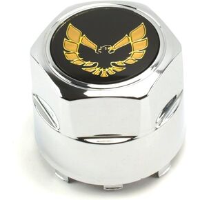 جنرال موتورز وان جديد 77-81 بونتياك فايربيرد ترانس آم تا ندفة الثلج توربو عجلة ألومنيوم كروم غطاء مركزي جولد بيرد in Kuwait