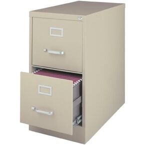 Scranton & Co 25" 4-Drawer Metal Letter Width Vertical Filing Cabinet in Gray, Lockable, Sturdy Steel Construction, Office or Home Use, Durable Letter Size File Storage in Saudi Arabia