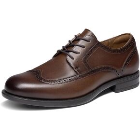 Bruno Marc Men's Brogue Wingtip Oxfords, Full Grain Leather Dress Shoes Flexible Forefoot for Work & Business Comfort Lightweight Lace Classic Formal Shoes in Kuwait