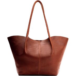 Portland Leather Goods Devan Bucket Tote – Handmade with Full-Grain Hides – Dual Shoulder Straps & Interior Pockets in Kuwait
