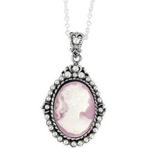 قلادة من الفضة الإسترليني "Blythe" بإطار من الخرز واللؤلؤ، 16-18 بوصة لافندر in Kuwait