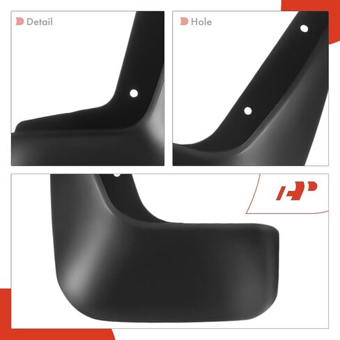 A-Premium Set of 4PCS Mud Flaps Splash Guards Mudguards Mudflaps with Hardware Kits Accessory Compatible with Buick Lacrosse, 2005-2008, Sedan, Black Color, Front and Rear (Driver & Passenger Sides) in Saudi Arabia
