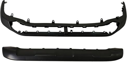 Front Bumper Cover & Lower Valance Compatible with 2019 2020 2021 2022 2023 2024 Toyota RAV4 LE XLE 2.5L Without Sensor Holes 52411-0R130 52411-42100 in Kuwait