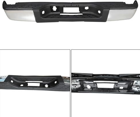 Rear Bumper Kit Chrome Steel without Radar Hole Replacement for 2007-2013 Silverado Sierra 1500 in Saudi Arabia