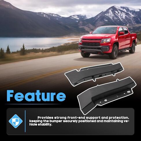 84845463 زوج دعامة المصد الأمامي للركاب والسائق مناسب لسيارة تشيفي شيفروليه كولورادو 2021 2022 دعامة تثبيت المصد الجانبي يستبدل 84845464 in Kuwait