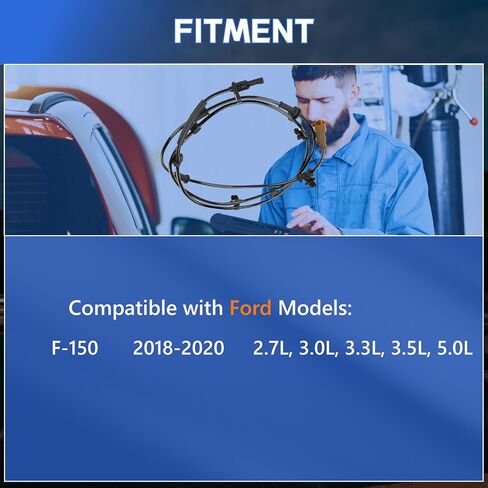 ABS Wheel Speed Sensor Fit for Ford 2018-2019 F-150 Rear Right Passenger Side # JL3Z2C190A, JL3Z2C190E in Kuwait