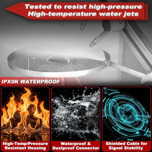 ABS Wheel Speed Sensor 1Pc: Front Right Compatible with Toyota 2001-2007 Sequoia V8 4.7L, 2000-2006 Tundra V8 4.7L V6 4.0L V6 3.4L in Kuwait