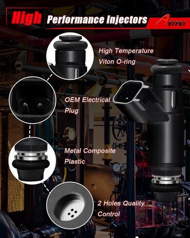 12580426 5.3L حاقن الوقود المرن مناسب لـ: -Chevy Tahoe 2002-2006، Suburban Silverado Express Avalanche 1500 2002-2007، لـ: -GMC Yukon XL 2002-2006، Sierra Savana 1500 2002-2007 (8 قطع) in Saudi Arabia