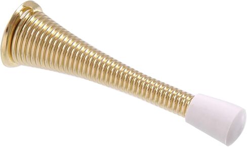 The Hillman Group 592573 Spring Door Stop, Brass, Plate 3-Inch, 2-Pack in Kuwait
