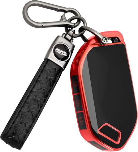 GripKeyShell ™ لغطاء Kia Key Fob مع سلسلة مفاتيح، مادة TPU الناعمة تناسب مع Telluride Sorento K4 K5 EV5 Sportage Carnival GT-Line in Saudi Arabia