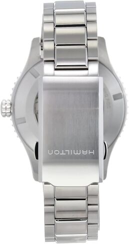 Hamilton Khaki Aviation Automatic Men's Watch, 42mm Stainless Steel Case, Swiss Made, Black Dial Analog Wrist Watch for Men, 100m Waterproof, Sapphire Crystal, 3-Hand Movement, Stainless Steel Strap in Saudi Arabia