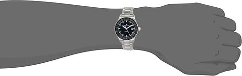 Hamilton Khaki Aviation Automatic Men's Watch, 42mm Stainless Steel Case, Swiss Made, Black Dial Analog Wrist Watch for Men, 100m Waterproof, Sapphire Crystal, 3-Hand Movement, Stainless Steel Strap in Saudi Arabia