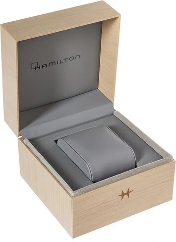 Hamilton Khaki Aviation Automatic Men's Watch, 42mm Stainless Steel Case, Swiss Made, Black Dial Analog Wrist Watch for Men, 100m Waterproof, Sapphire Crystal, 3-Hand Movement, Stainless Steel Strap in Saudi Arabia