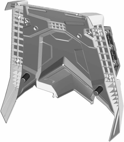 Polaris ATV Rack Assembly, Front, Gloss Black, Genuine OEM Part 2637248-070, Qty 1 in Saudi Arabia