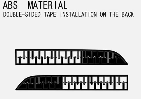 الجبهة شبكة شواء إدراج الزخارف CX90 الجبهة مصبغة الحرس ، لمازدا CX-90 2024-2025 2026 اكسسوارات السيارات الخارجية ABS المواد ، 2 قطعة in Kuwait