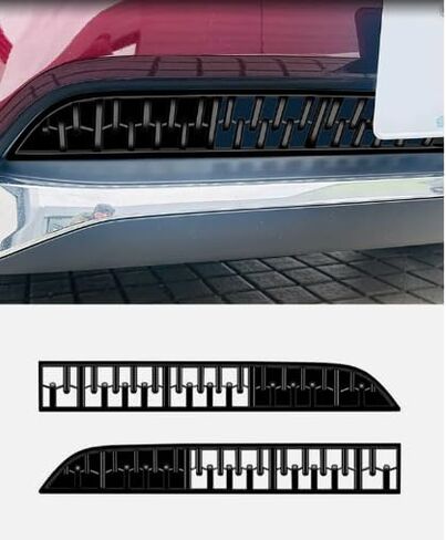 الجبهة شبكة شواء إدراج الزخارف CX90 الجبهة مصبغة الحرس ، لمازدا CX-90 2024-2025 2026 اكسسوارات السيارات الخارجية ABS المواد ، 2 قطعة in Kuwait