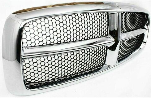 Grille Assembly Chrome Shell Honeycomb Black Insert For 2002-2005 Dodge Ram Pickup Direct Replacement in Saudi Arabia