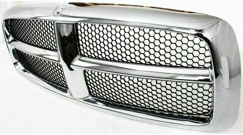 Grille Assembly Chrome Shell Honeycomb Black Insert For 2002-2005 Dodge Ram Pickup Direct Replacement in Saudi Arabia