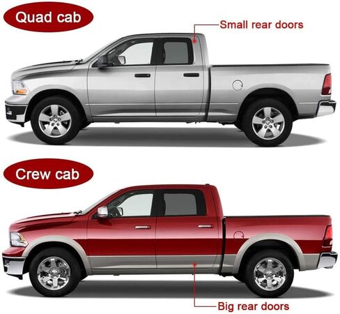 ECOTRIC Trail Armor Rocker Panel Cover Compatible with 2009-2018 Dodge Ram 1500 2500 3500 Classic Crew Cab Guard Sill Trim Replacement for 14064 in Saudi Arabia