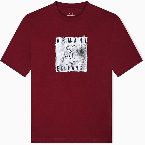 Armani Exchange Men's Grid Box Logo Tee in Saudi Arabia