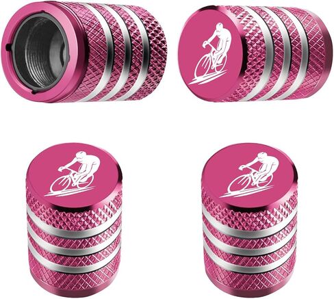 Aluminum Tire Valve Stem Caps Cover, 4-Pack, Metal Air Caps with Plastic Liner, Universal for Cars, Trucks, Motorcycles, Bikes in Saudi Arabia