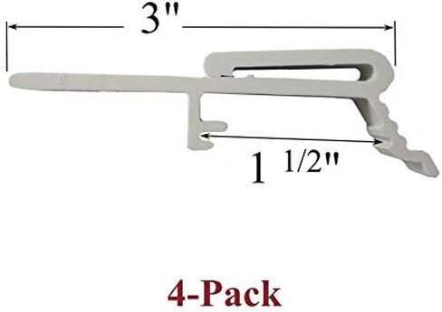 مشابك ستارة غطاء الغبار العمودية العمياء لمسار 1 1/2 بوصة V3000 (4 عبوات) in Kuwait