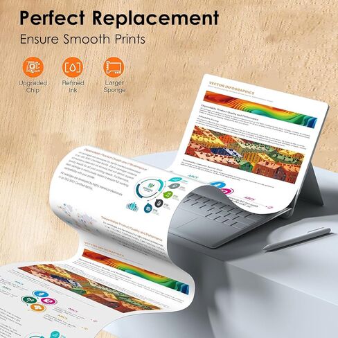 خراطيش حبر HOINKLO LC501 LC501XL لطابعة Brother المتوافقة مع خراطيش حبر Brother LC501 LC 501XL مع طابعة MFC-J1360DW MFC-J1260W MFC-J1410DW (2 أسود) in Kuwait