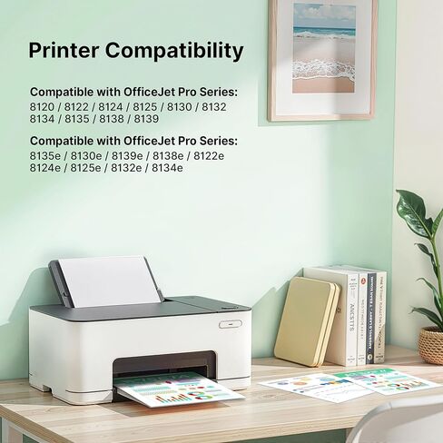 خراطيش حبر 923XL 923 لطابعات HP 923 استبدال الحبر لحزمة التحرير والسرد لخراطيش الحبر HP 923XL المتوافقة مع طابعات OfficeJet Pro 8130e 8135e 8138e 8139e 9130 8122e 8120 8124e (مع شريحة) in Kuwait