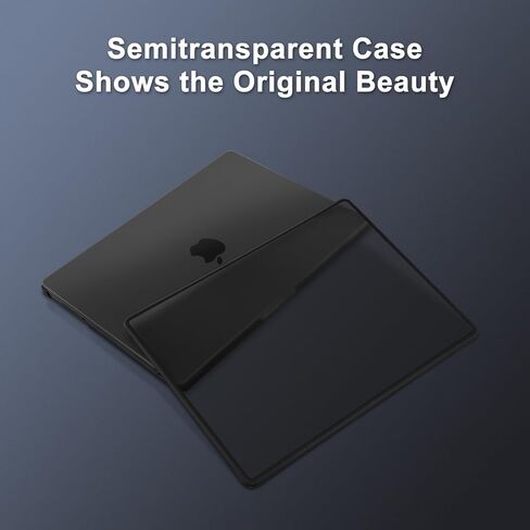 MOSISO Compatible with MacBook Pro 14 inch Case M5 2026 2025-2021 M4 M3 M2 M1, Crack-Resistant Hard Shell with Shock-Absorbing Soft TPU Bumper Surround, Scratch-Resistant Case&Keyboard Cover, Black in Saudi Arabia