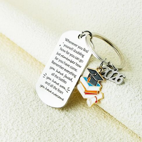 2026 Graduation Gifts for Him Her Inspirational Middle High School College University Graduates Souvenir Class of 2026 Graduation Keychain for Women Men Masters Nurses Students Boys Girls Keepsake in Saudi Arabia