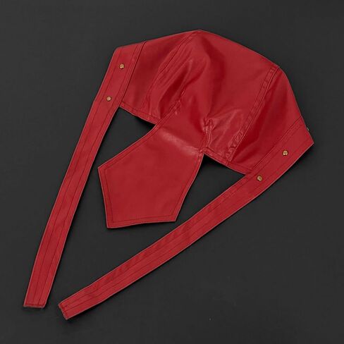 Rivet Party Cycling Bandana Doo Rags Adjustable Skull Cap Hip-Hop Motorcycle Leather Cap Red in Kuwait